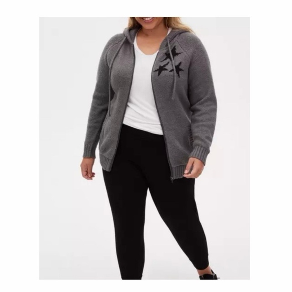 Torrid Disney Mickey Mouse Intarsia Full Zip Hooded Cardigan NWT
